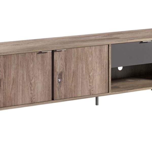 Тв комода Денвер - Храст Калај/Антрацит