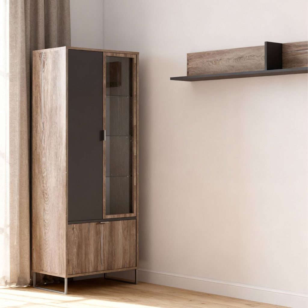 Дневна соба Денвер висока витрина