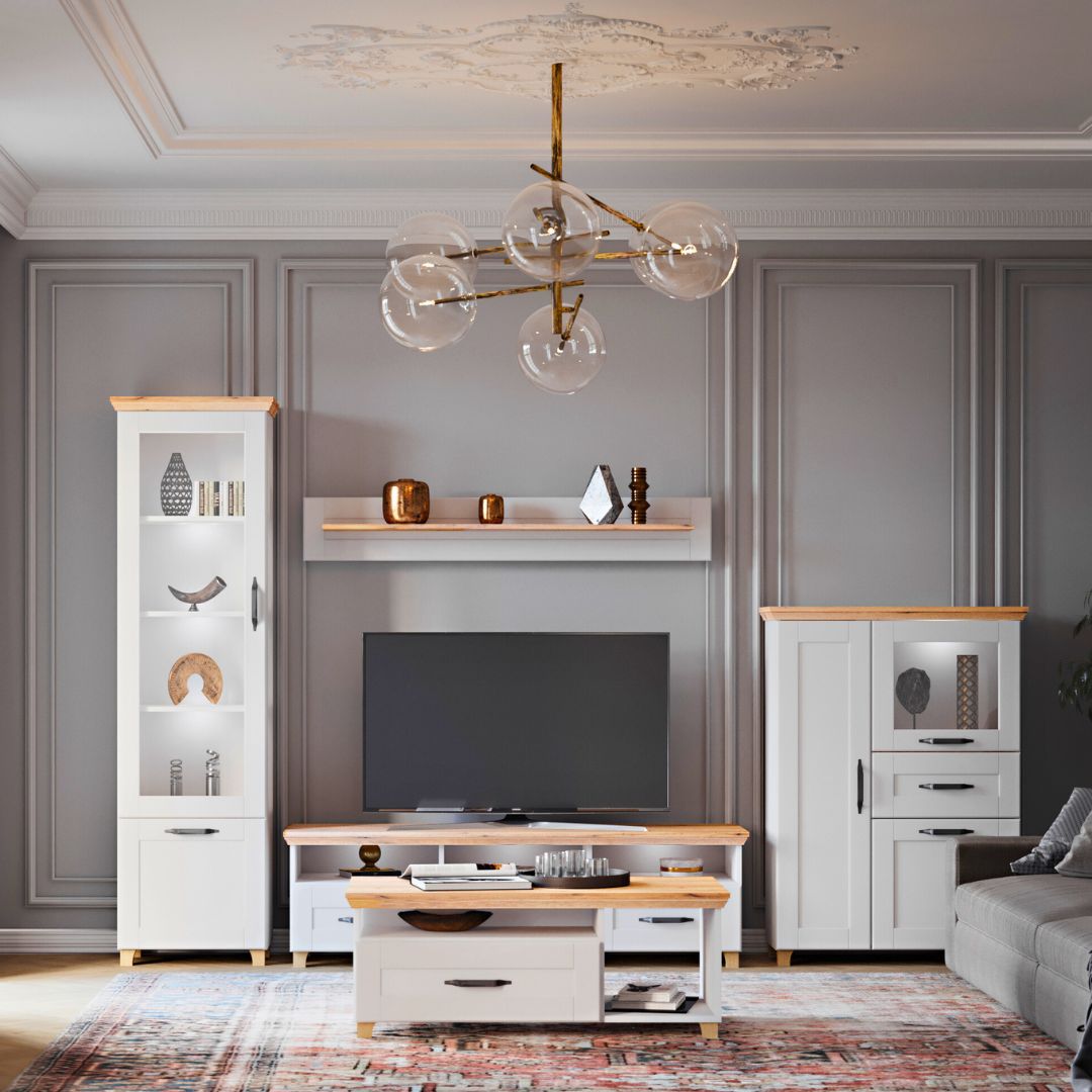 Дневна соба Контемпо артисан храст/бело 2 Дневна соба Контемпо, артисан храст/бело