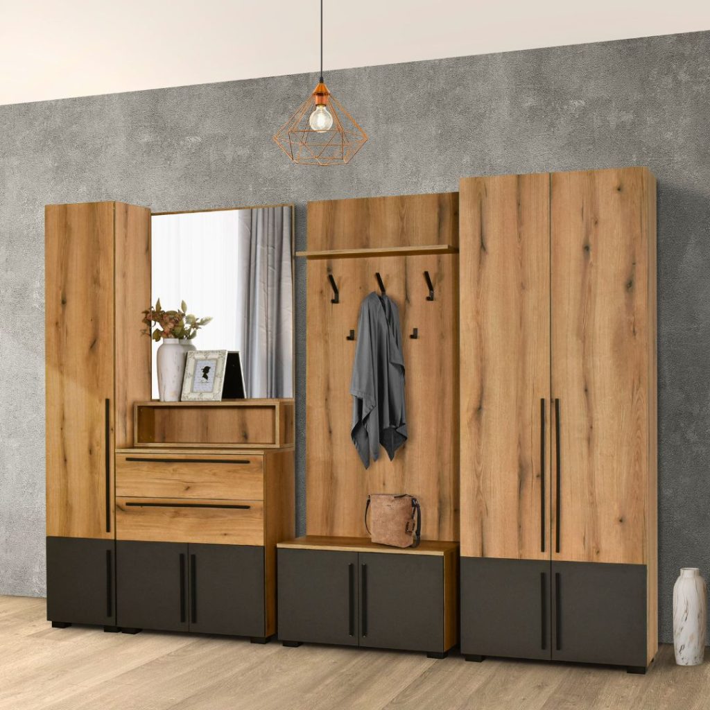 Претсобје Леонидас сет 1 артисан храст/сиво