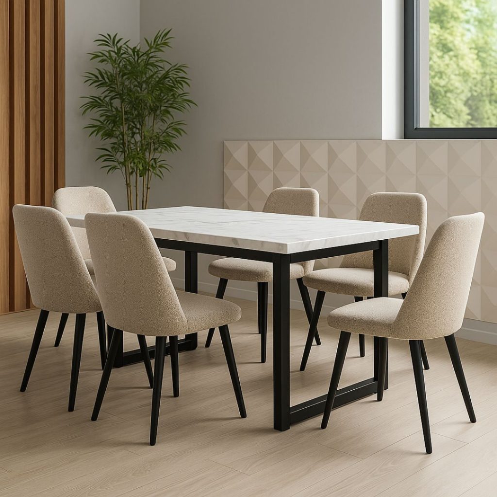 Трпезариска маса Пабло плус и стол Арон