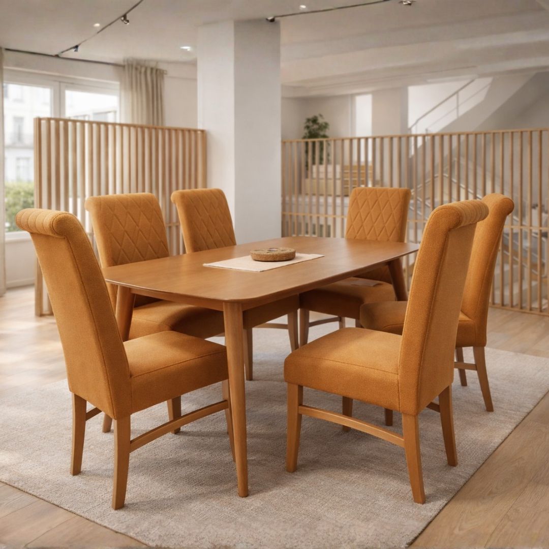 Трпезариска маса Алфа +стол Јана Б х6 - експонат 1 Трпезариска маса Алфа +стол Јана Б х6 - експонат